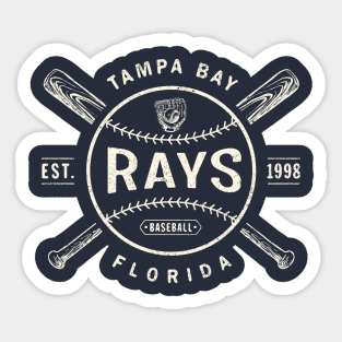 Vintage Tampa Bay Rays1 by Buck Tee Originals Sticker